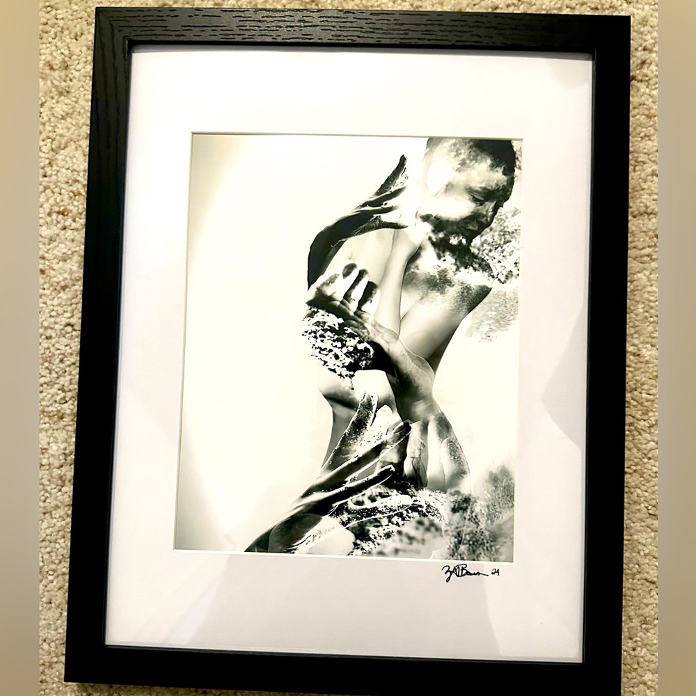 NEW! EDGDY GOTHIC FRAMED BLACK & WHITE WALL ART